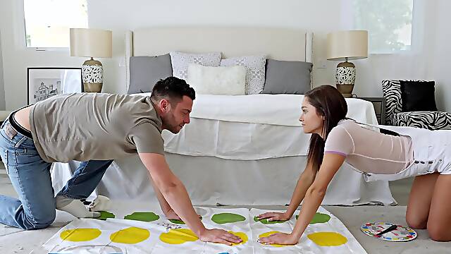 Aroused teen spreads legs for more than enough POV sex