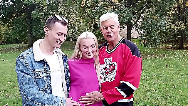 Throats stuffed and pulsing in wild threesomes