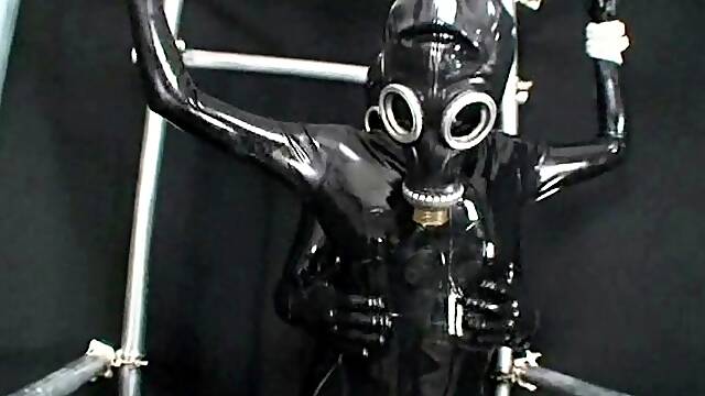 Fetish lesbians toy their asses with plugs