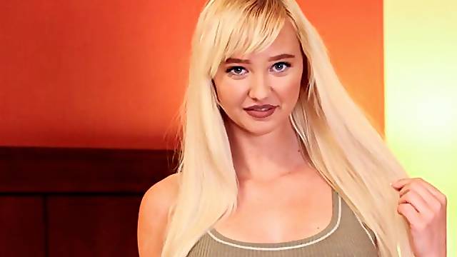 Busty blonde gets fucked by her step-brothers huge cock