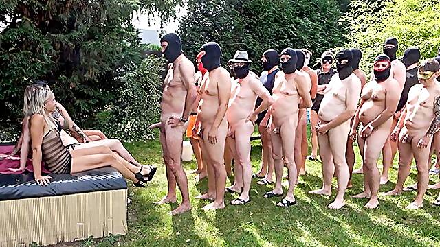 Creampie gangbang action with graceful squeeze from Andy-Star