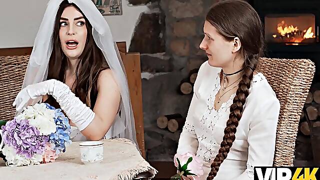 Busty Bride Alondra Navarro Delivers Hardcore Cowgirl Ride on Stripper While Future Husband Gets R