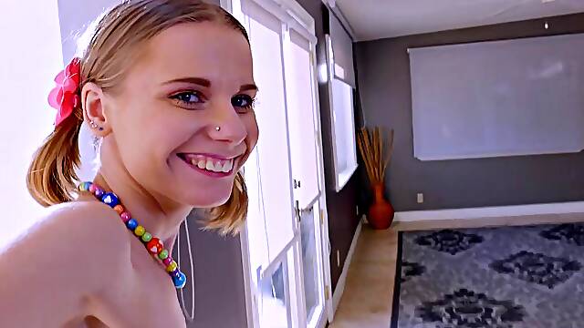 Small-Tits Skinny Blonde Gets Pounded
