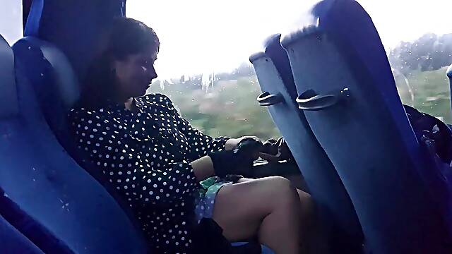 Super-fucking-hot Mother Entices Stranger on Public Bus