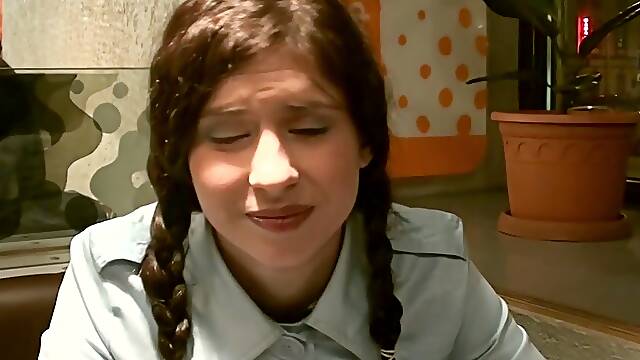 Tanata in public toilet fuck with a hot girl and a horny guy,