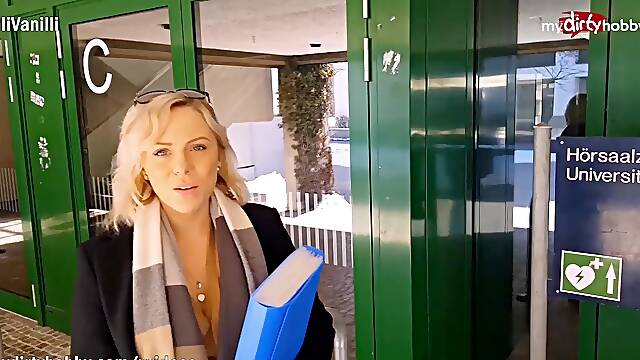 My Dirty Hobby - Curious student gets fucked in a car