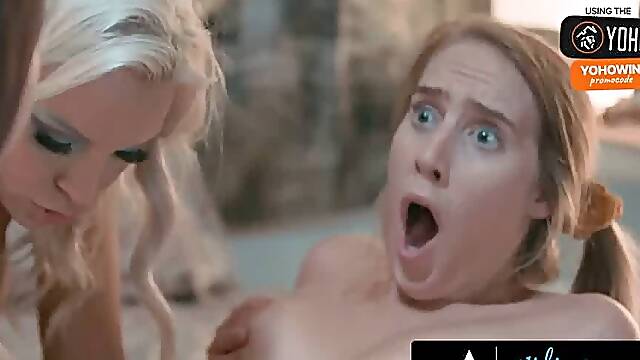 Retro compilation part i featuring a platinum-blonde gal and brunette in reality with tough sex