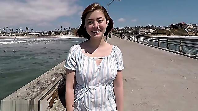 18 Year Old Aria Sky Takes A Big Cock In Her Tight Virgin Pussy