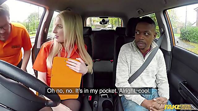 Fake Driving School - Georgie Lyall takes on a BBC in a car