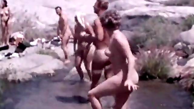 Nudist Families Travel to the Mountains (1960s Vintage)