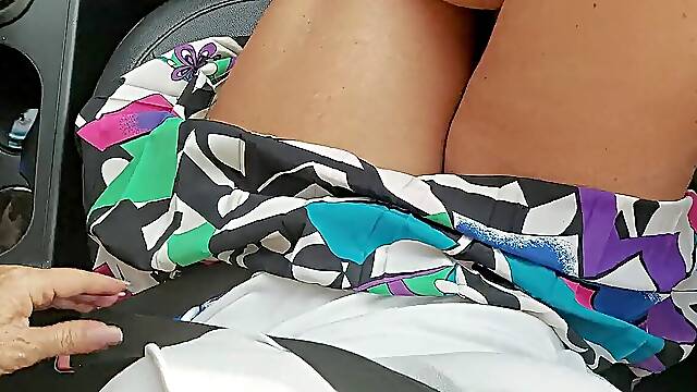 I rub my humid cooter through my undies in the morning in the car on the way to the office