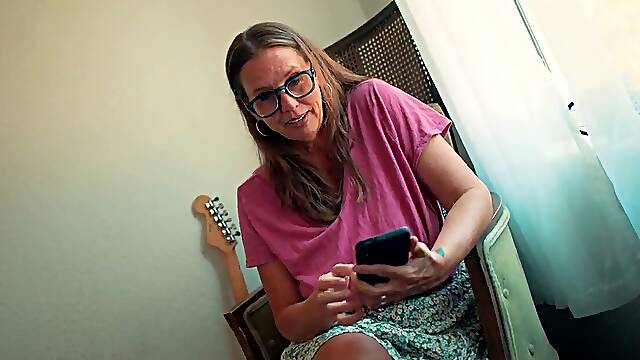 The Sure Thing - jaw-dropping mummy Autumn J Cooper at orgy Over 50 confronts her step-son about the missing funds from the household acco