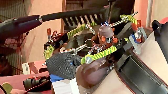 Cbt selfmade toy sounding and hard electro play fun on a cock