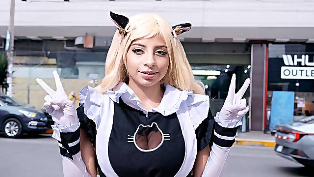 MAID is bought by a dark-skinned guy