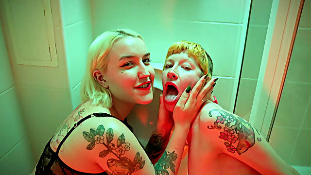 Lesbian Toilet Licking, Pee & Head Flushing Humilation