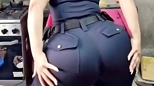 Big Ass in Pink Dress Moving It