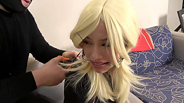 Lilly's Helpless Descent: Tight Binds and Humiliating Gags! Full Video (4k)